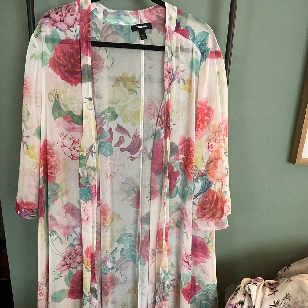 Torrid duster-length kimono